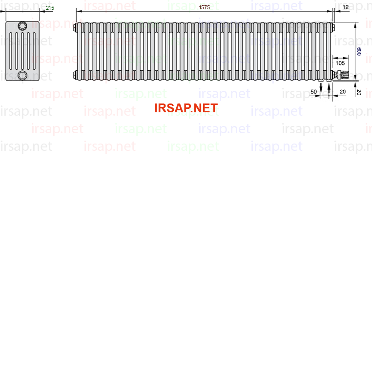 Радиатор IRSAP Tesi 60600/35 T26 CL 01